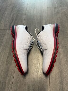 New Nike Air Jordan ADG 5 White Black Red FQ6642-103 Golf Shoes Size Men's 10.5